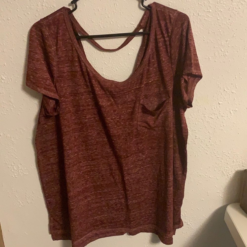 AE burnout open back tee